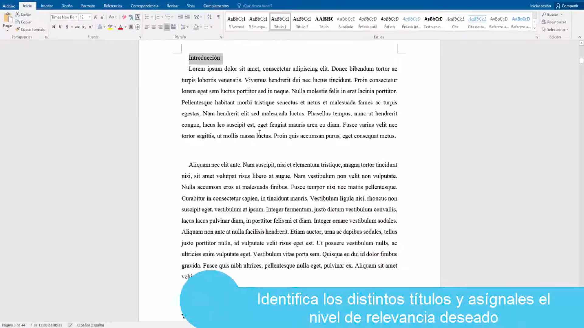 Cómo Hacer un Índice en Word