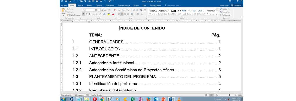 Cómo Hacer un Indice en Word de Manera Manual