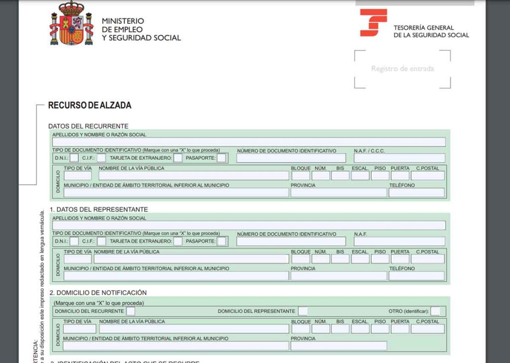 Cómo Hacer un Recurso de Alzada a la Seguridad Social